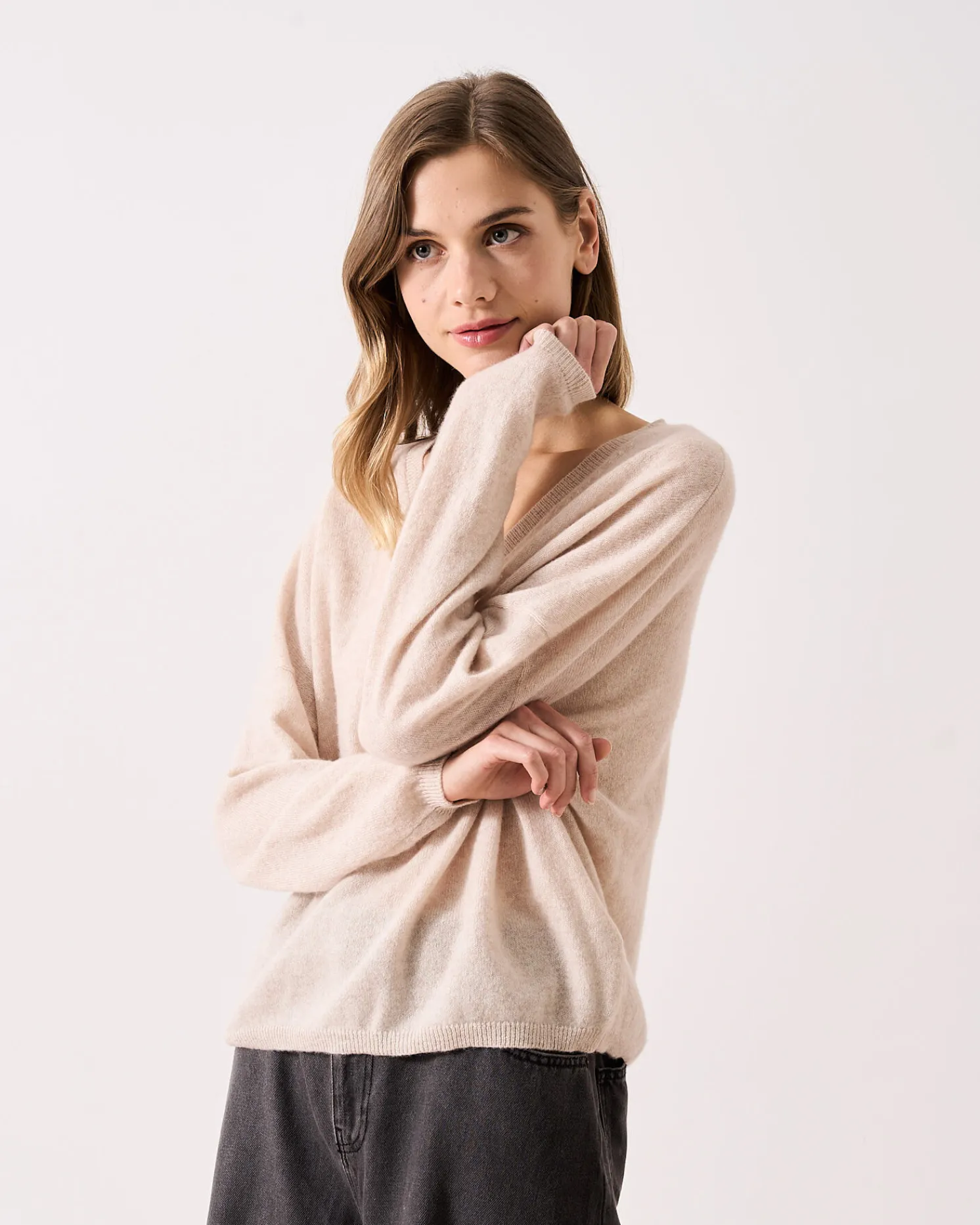 Absolut Cashmere Alicia<DAMES V-Hals|100% Kasjmier