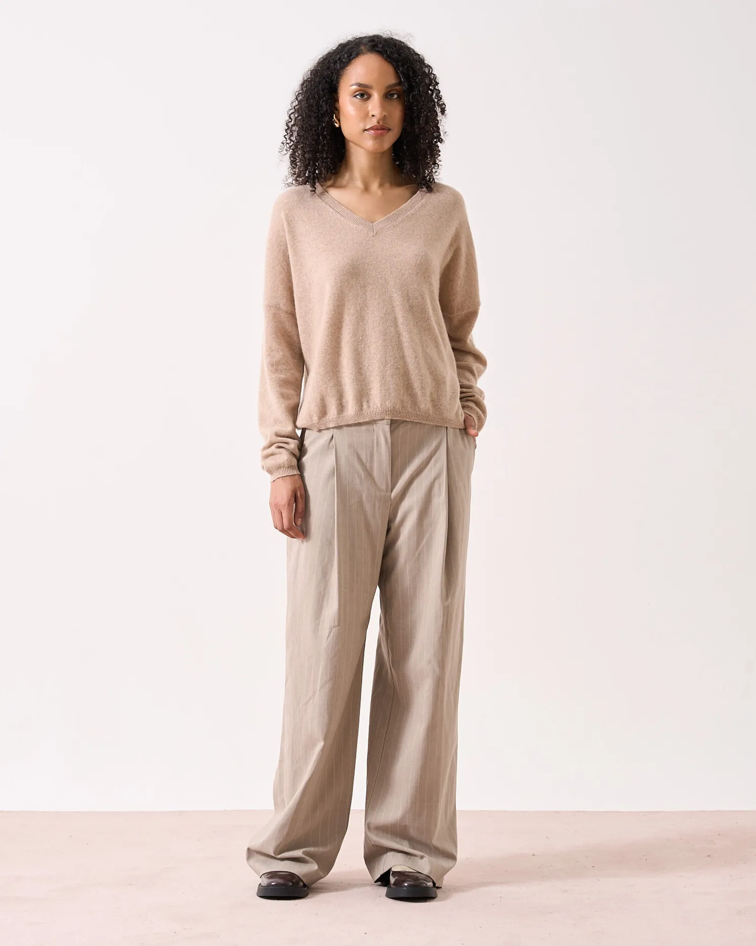 Absolut Cashmere Alicia<DAMES V-Hals|100% Kasjmier