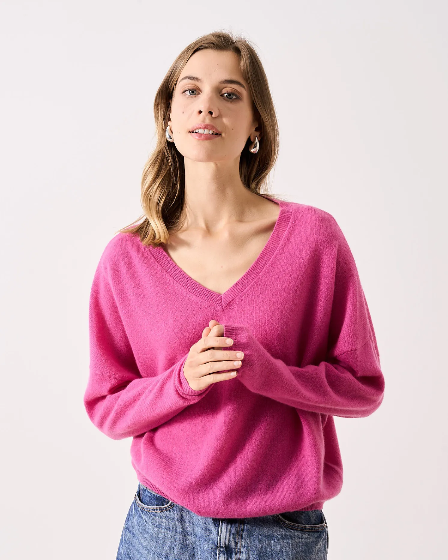 Absolut Cashmere Alicia<DAMES V-Hals|100% Kasjmier