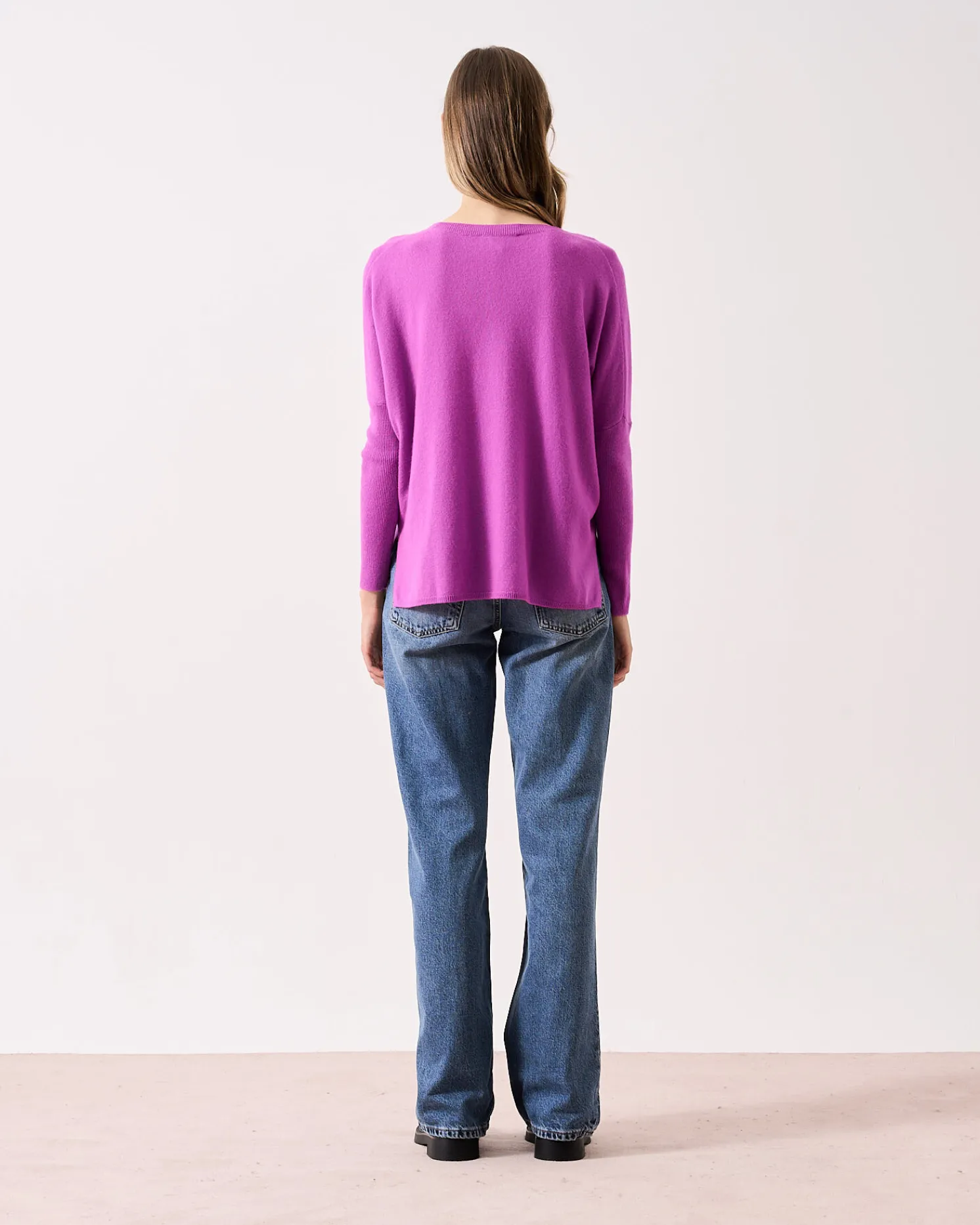 Absolut Cashmere Astrid<DAMES Ronde Hals|Poncho'S