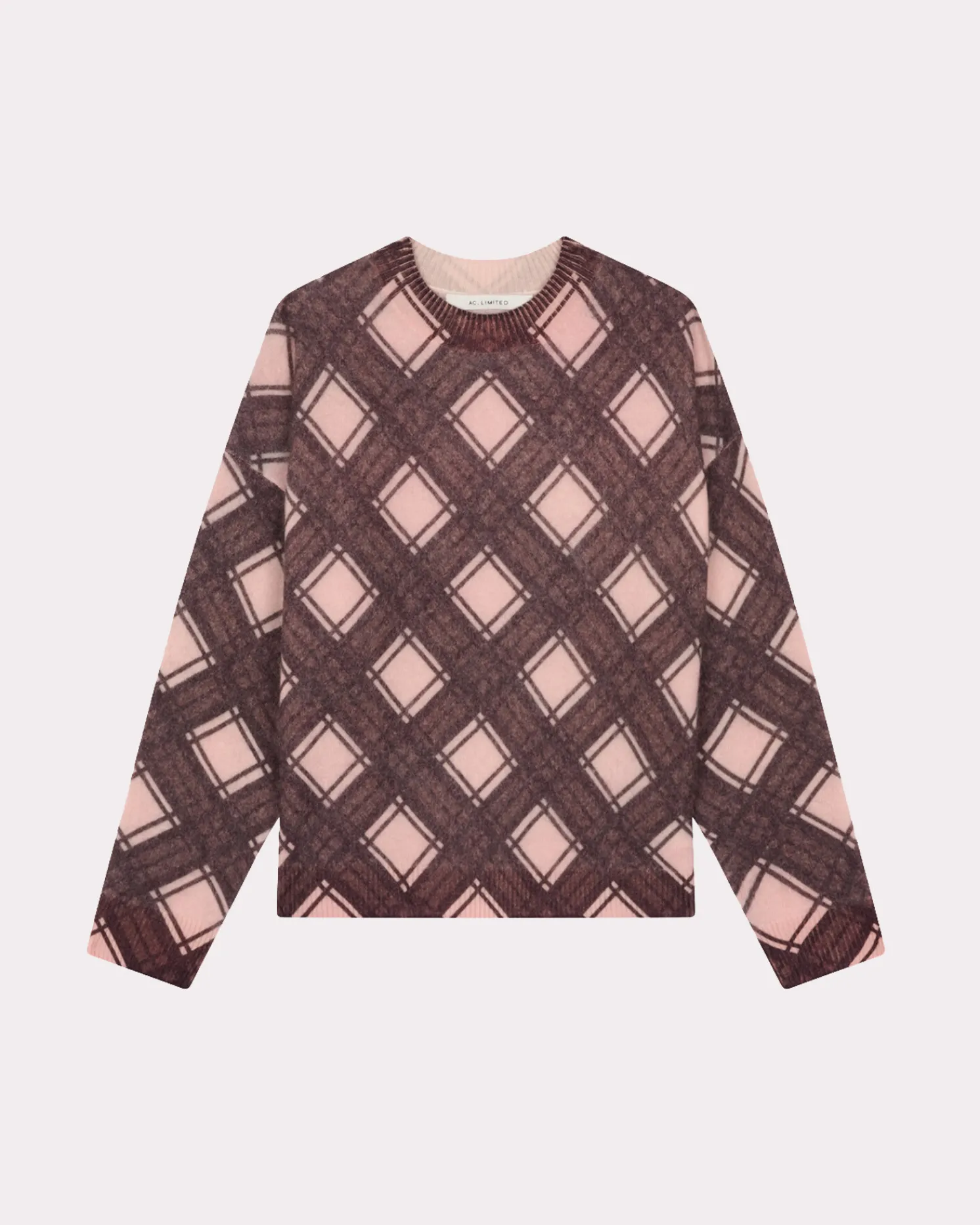 Absolut Cashmere Clarke<DAMES Ronde Hals|Geborsteld Kasjmier
