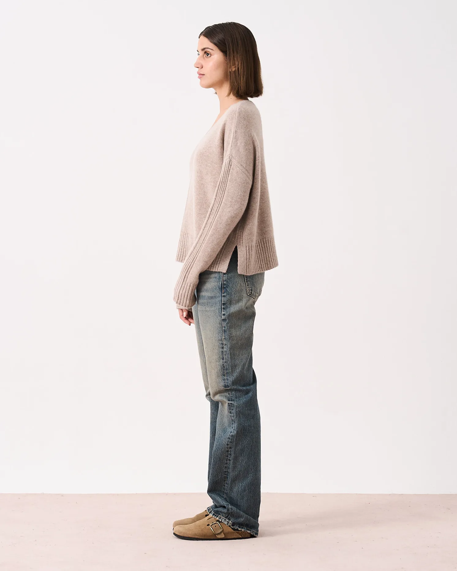 Absolut Cashmere Claudie<DAMES V-Hals|100% Kasjmier