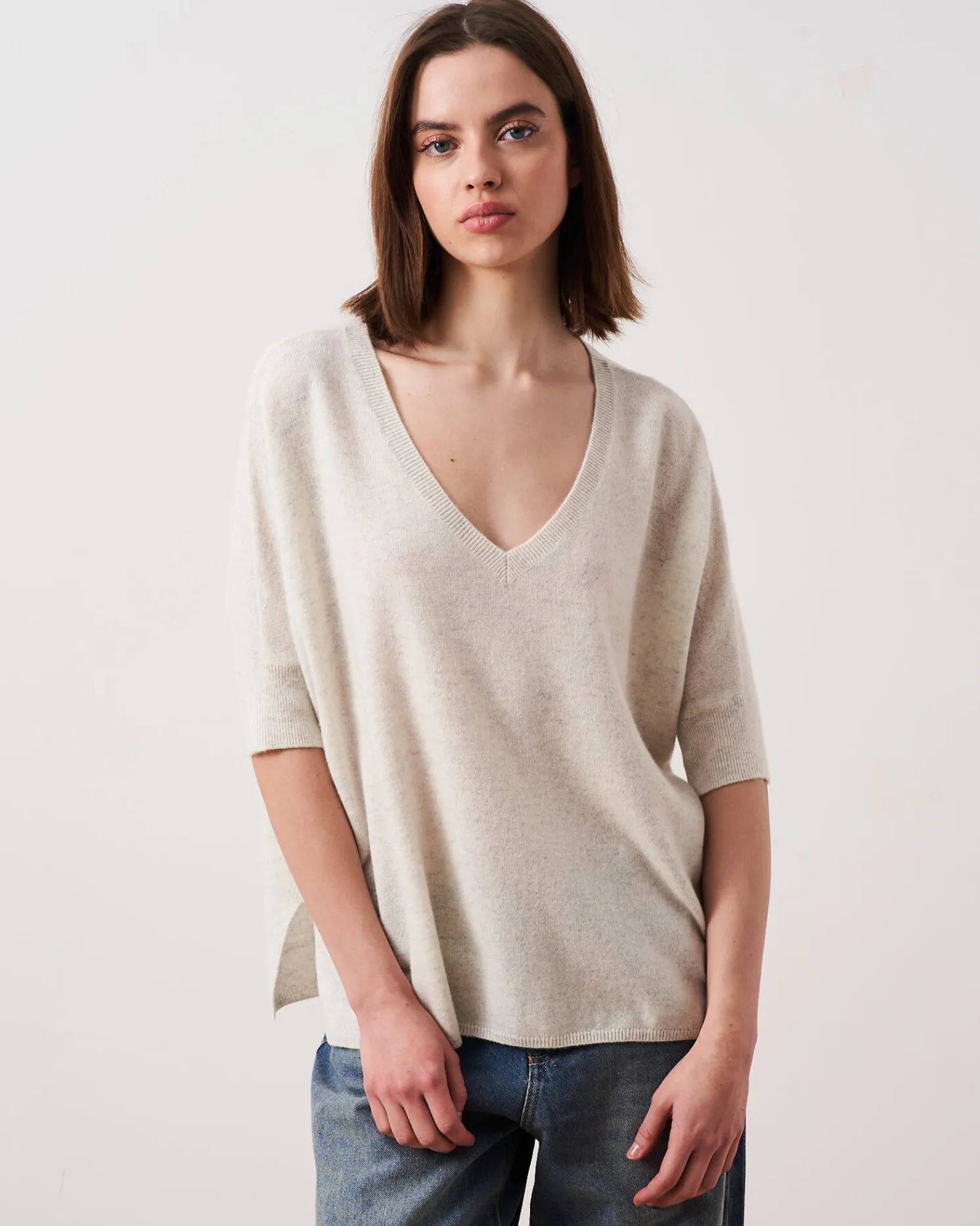 Absolut Cashmere Kate<DAMES V-Hals|100% Kasjmier