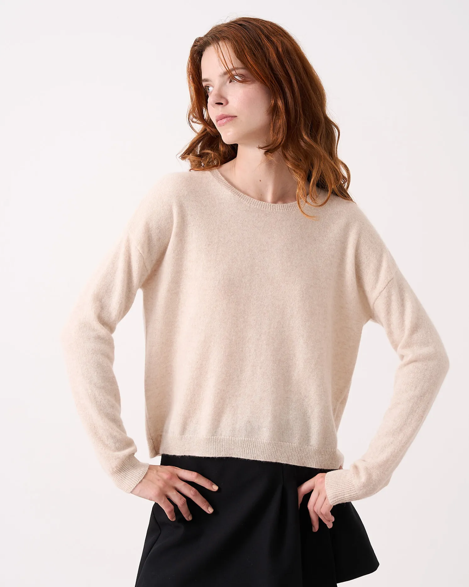 Absolut Cashmere Lisa<DAMES Ronde Hals|100% Kasjmier